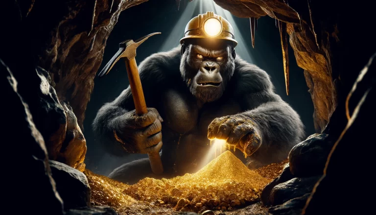 King Kong Engaging in Gold Mining