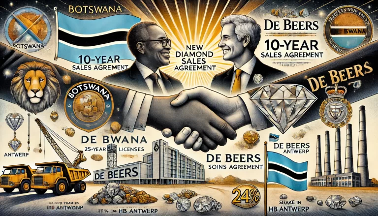 Botswana and De Beers Sign New Diamond Sales Agreement