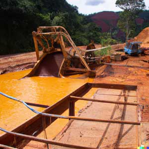 amazon gold mining process